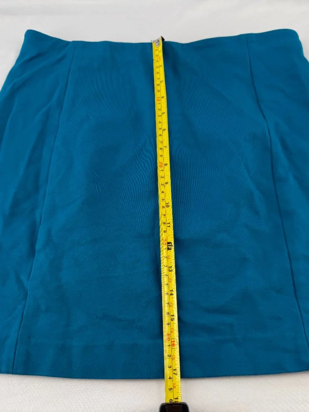 Ann Taylor Blue Skirt Women Size 6 Short Mini Pencil Stretch Workwear Career